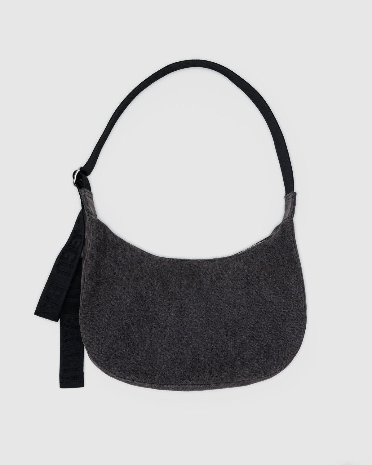 Medium Denim Crescent Bag
